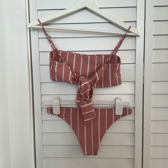 SAME striped pink and white bikini - Picture 3 of 3